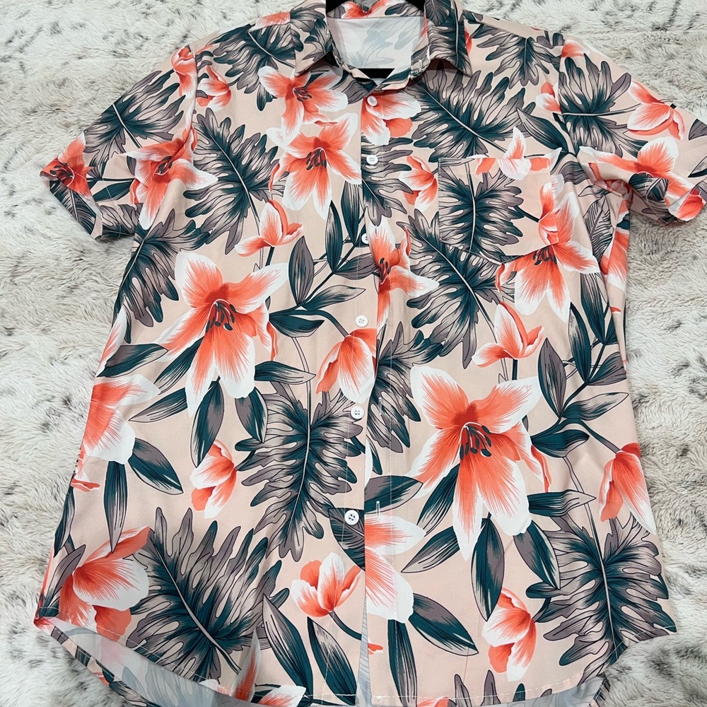 Set of 3 Summer, Tropical, Beach Shirts SIZE M